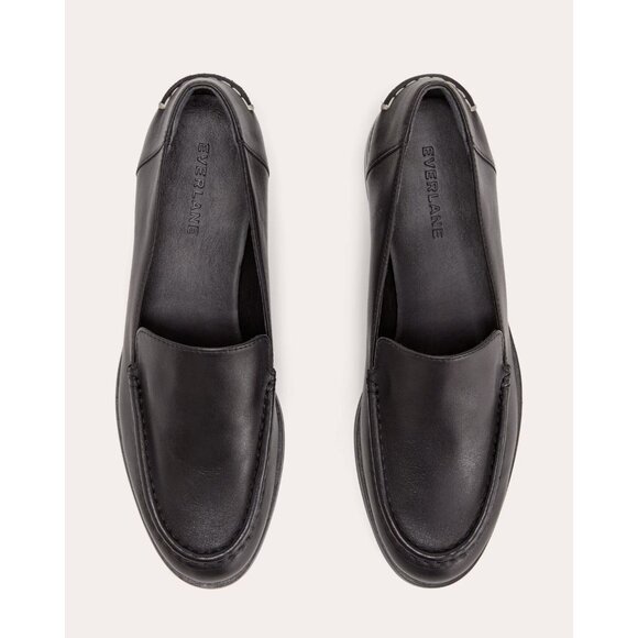 Everlane Black Leather Loafers 7.5 - Picture 3 of 13